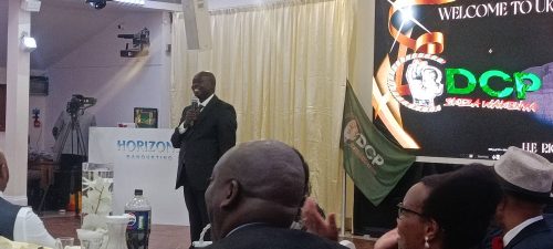 Former Deputy President Rigathi Gachagua while speaking during a meeting with kenyans in diaspora o his first day of UK tour. PHOTO//https://www.facebook.com/fanyamambo.kinuthiabombardier