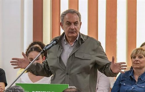 José Luis Rodríguez Zapatero in a past event. PHOTO/https://www.facebook.com/Juan Rada