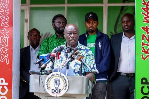 Democracy for Citizens DCP party leader Rigathi Gachagua during a presser.PHOTO/https://www.facebook.com/DPGachagua