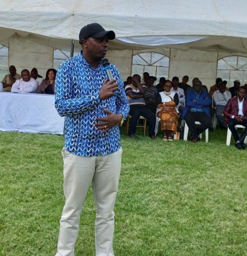 Paul Waiganjo speaking after ditching DCP party to join UDA on Friday, May 29, 2026. PHOTO//https://www.facebook.com/mianorebecca