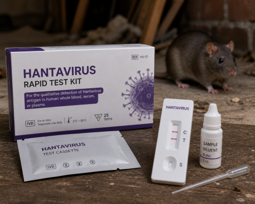 Hantavirus test kit box image used for illustration. PHOTO/ChatGPT