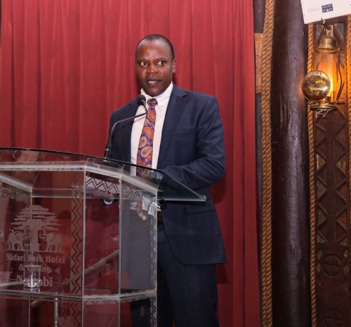 Forestry Secretary and National REDD+ Focal Point, George Tarus, speaks to delegates at the Global REDD+ Summit in Nairobi