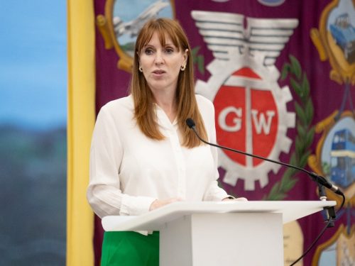 Angela Rayner during a past event. PHOTO/