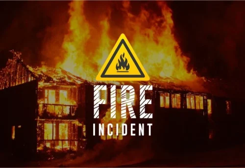 A graphic representation of a fire incident. PHOTO/@KenyaRedCross/X