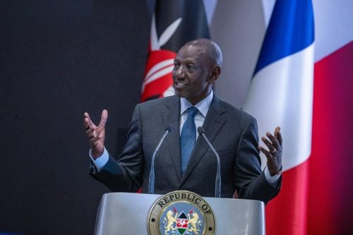 President William Ruto is making his speech.PHOTO/@WilliamsRuto/X