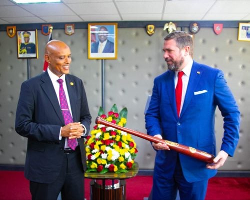 DCI Director Mohamed Amin and FBI Co-Deputy Director Andrew Bailey at the agency’s headquarters in Nairobi