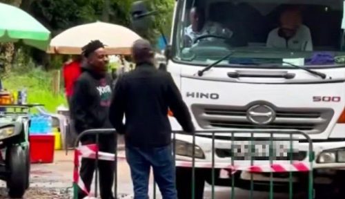 Eric Omondi, after being blocked from accessing Uhuru Park for the Tuko Kadi concert. PHOTO/@RealMatiangi/X