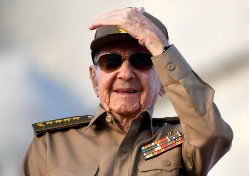 Raúl Castro in a past event. PHOTO/@sentdefender/X