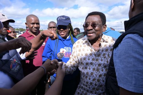 A section of Linda Mwananchi leaders during the Linda Mwananchi engagements in Machakos.