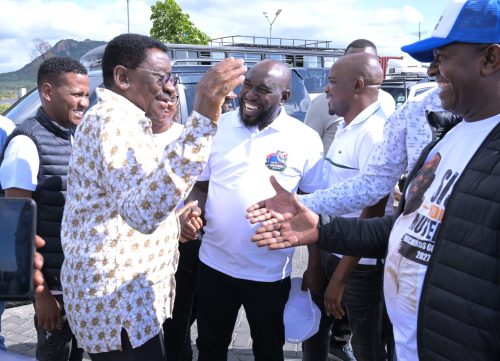 Siaya Governor James Orengo with a section of Machakos leaders ahead of the Linda Mwananchi engagements in Machakos on Sunday, May 31, 2026. PHOTO/@orengo_james/X
