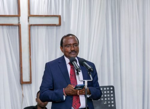 Kalonzo Musyoka during a church service on May 31, 2026. PHOTO/@skmusyoka/X