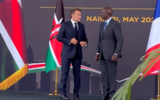 Ruto officially welcomes French President Emmanuel Macron at State House