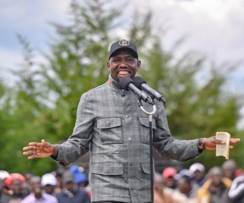 Interior Cabinet Secretary Kipchumba Murkomen presides over the Metkei Community Empowerment Initiative held at Kamwosor grounds in Elgeyo Marakwet County on May 2, 2026. PHOTO/@kipmurkomen/X