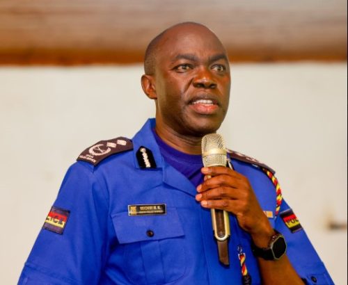 NPS Spokesperson Muchiri Nyaga giving a lecture on October 22, 2025. PHOTO/@NPSOfficial_KE/X