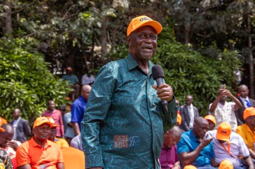 Oburu Oginga speaks during the ODM Nyanza Delegates Consultative Forum on Sunday, May 17, 2026. PHOTO/@DrOburu_O/X