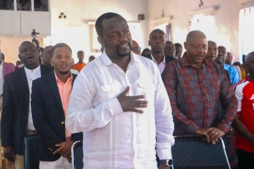 Mavoko MP Patrick Makau during a church service at Light Christian Center on Sunday, May 24, 2026. PHOTO/https://www.facebook.com/HonPatrickMakauMp