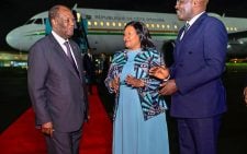 Africa-France Summit debut: Ivory Coast President Ouattara arrives for key Nairobi event
