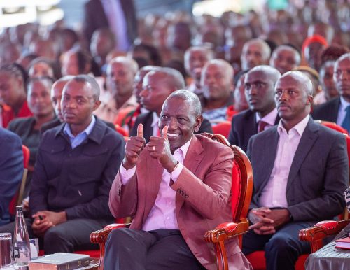 President William Ruto attends a church service on Sunday, May 3, 2026, at AIC Githumu in Kandara, Murang’a County. PHOTO/@WilliamsRuto/X