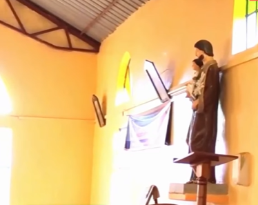 One of the churches which was broken into, with equipment stolen during the night raid. PHOTO/Screengrab from TV47 video by People Daily Digital