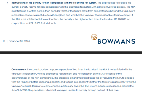 Part of the review by Bowmans. PHOTO/Screengrab by People Daily Digital