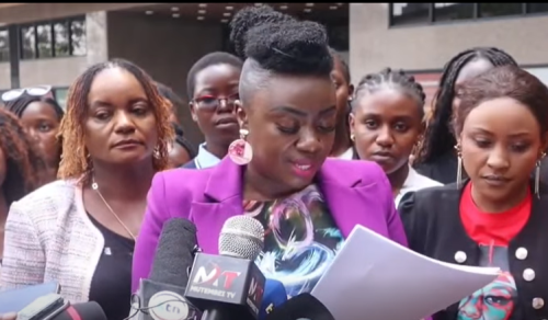 Former nominated senator Gloria Orwoba leading United Opposition women in presenting a memorandum to the Gender CS over sexual remarks targeting women. PHOTO // [Gloria Orwoba Facebook Page](https://www.facebook.com/GloriaOrwoba