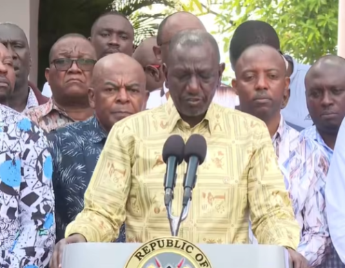 President William Ruto speaking during a presser on Friday, May 22, 2026. PHOTO/Screengrab by People Daily Digital/@WilliamsRuto/X