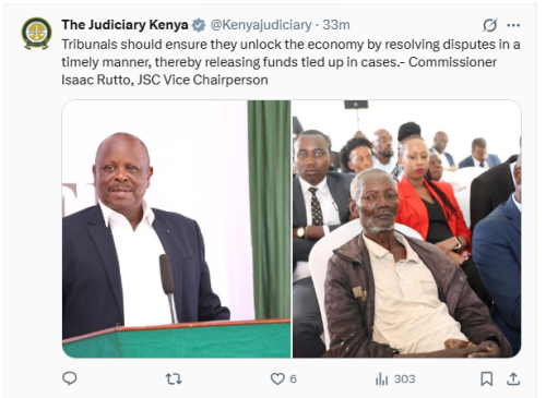 A statement by the JSC on Thursday, May 21, 2026. PHOTO/Screengrab by People Daily Digital/@Kenyajudiciary/X