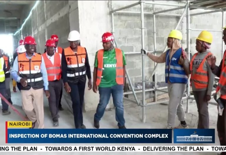 Gen Z protests: Normal day for Ruto as he inspects Bomas construction project amid demos