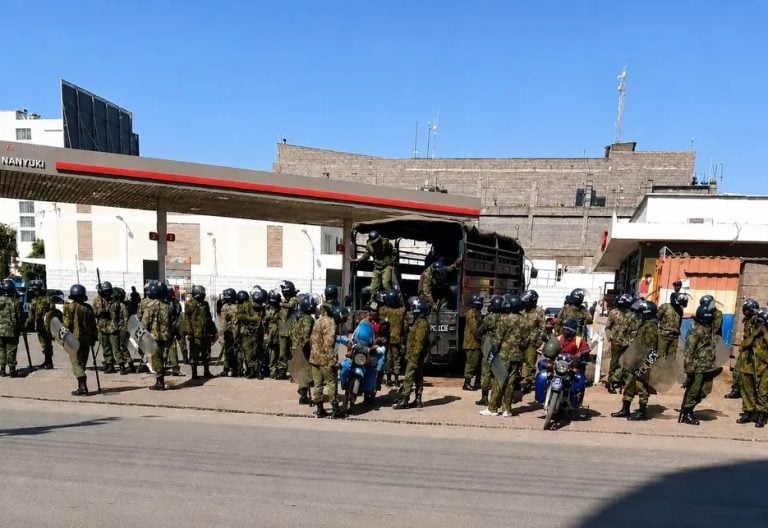 Nanyuki anti-Ebola facility protesters cornered as