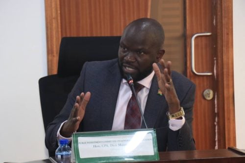 Dick Maungu during a committee meeting. PHOTOhttps://web.facebook.coParliament of Kenya