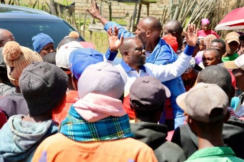 Saboti MP Caleb Amisi campaigns alongside People's Renaissance Movement (PRM) candidate Timothy Kariuki while traversing Ol Kalou Constituency on Monday, June 8, 2026. PHOTO//https://www.facebook.com/CalebAmisi2018
