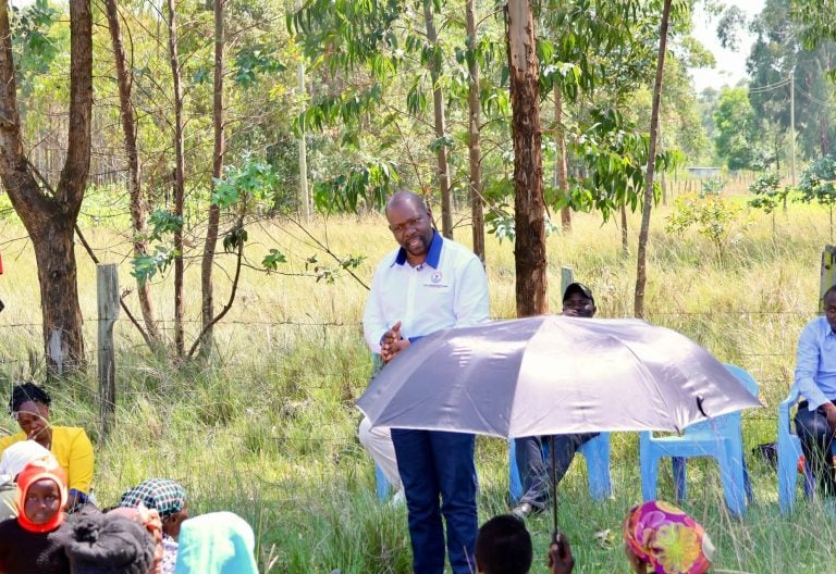 Caleb Amisi pitches tent in Ol Kalou constituency to campaign for his PRM party candidate