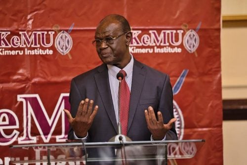 Kiraitu Murungi during the Kimeru Institute pre-launch dinner. PHOTO/https://www.facebook.com/Hon. Kiraitu Murungi