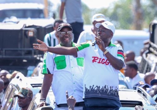 DCP leader Rigathi Gachagua addresses a rally in Kisa East during the opposition's tour of Western Kenya on Friday, June 12, 2026. PHOTO/@rigathi/X