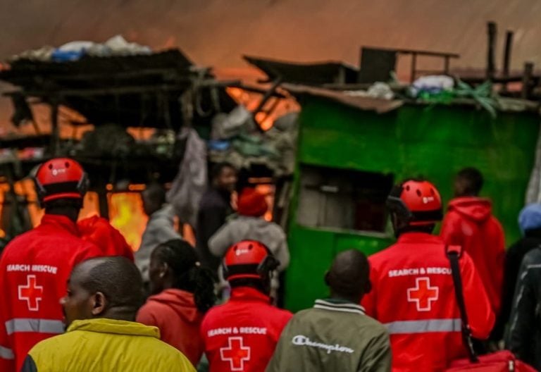 Sakaja reveals firefighters were forced back by stone-throwing youth during Gikomba fire