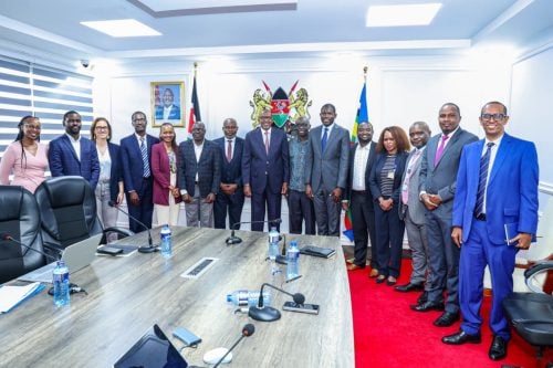 The Benefits Package and Tariffs Advisory Panel (BPTAP) during a meeting. PHOTO/@HonAdenDuale/X