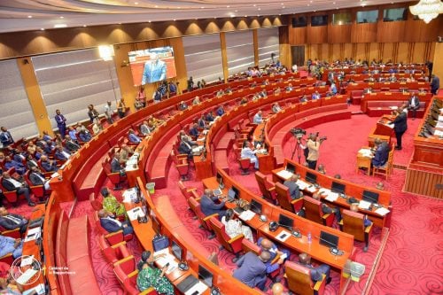 DRC Senate during a sitting in Kinshasa. PHOTO/@senatrdc/X