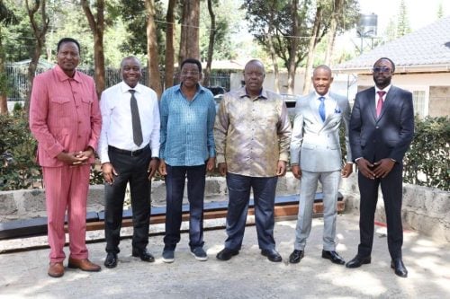 Jubilee presidential aspirant Fred Matiang'i has held a meeting with the Linda Mwananchi team,