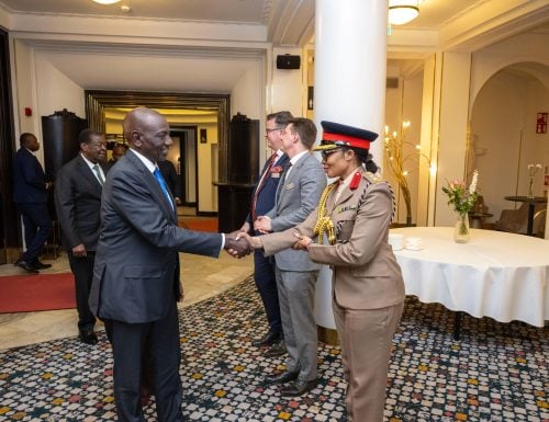 President William Ruto arrivng in Helsinki, Finland, for a two-day State Visit