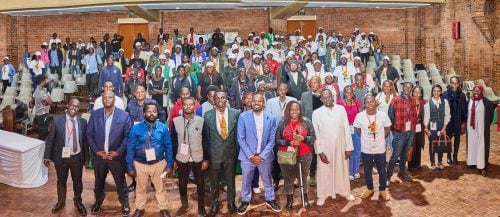 Boniface Mwangi poses with Ukweli Party members during the NDC held in Nairobi on Friday, June 12, 2026. PHOTO/@bonifacemwangi/X
