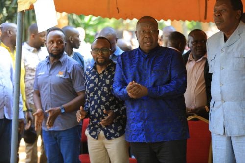 Matiang’i and other leaders during the Holy Mass at St. Mary’s Kibabii Catholic Church in Kanduyi Constituency, Bungoma County. PHOTO/@RealMatiangi/X