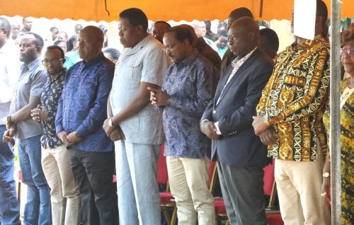 United Alternative Government leaders attend Holy Mass at St. Mary's Kibabii Catholic Church in Kanduyi Constituency, Bungoma County, on June 14, 2026. PHOTO/@skmusyoka/X