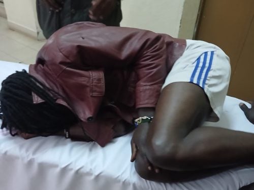 Activist Davis Lichuma after being found following days of alleged disappearance. PHOTO/@Ademba_47/X