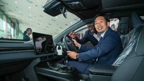 Interior of the all-electric Toyota bZ4X, Toyota’s first fully electric SUV in Kenya. PHOTO/@ToyotaCFAOKE/X