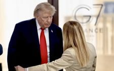 Trump hits out at Italy’s Meloni after pushback on G7 photo claim
