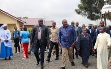 Uhuru Kenyatta and Margaret Kenyatta attend St Anthony of Padua Catholic Church in Juja