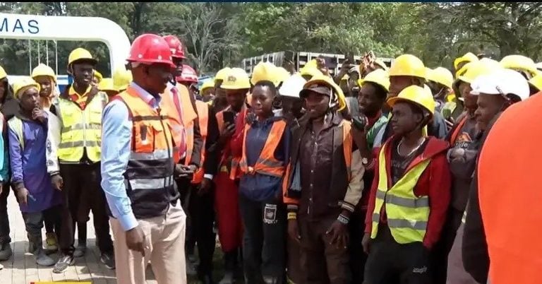 Gen Z protests: Normal day for Ruto as he inspects Bomas construction project amid demos