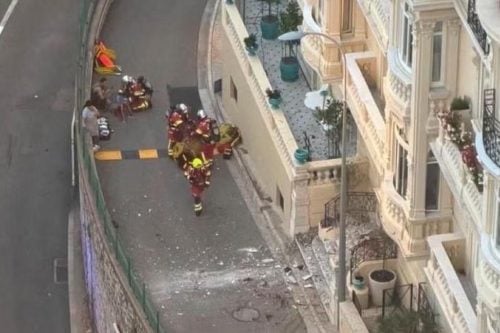 Residential building in Monaco where a parcel bomb exploded. PHOTO/@DD_Geopolitics/X