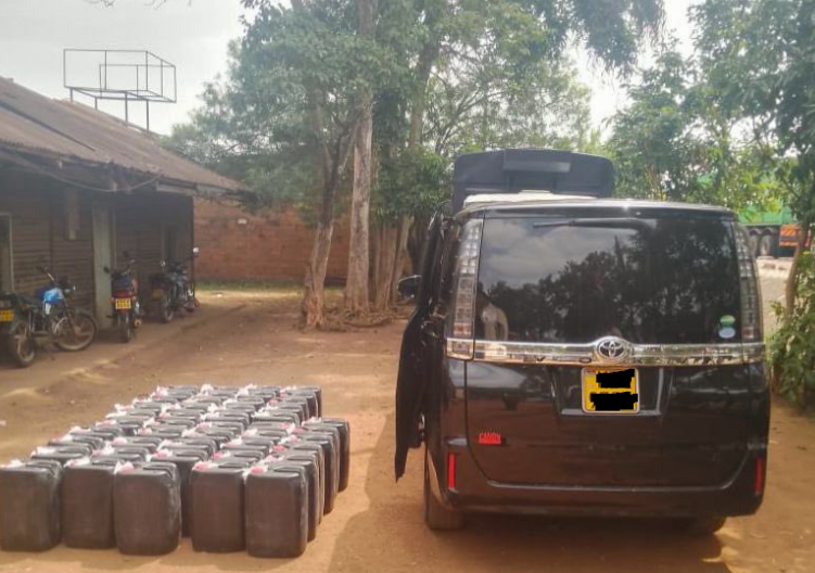 Police seize 1,150 litres of illicit ethanol in Busia