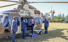 Kindiki publicly shows his chopper rides amid scrutiny over travel budget